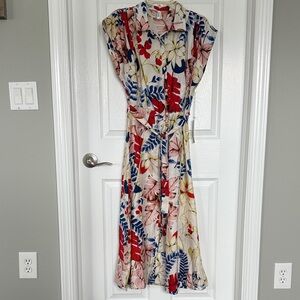 Vibrant Floral Midi Dress